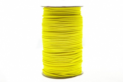 0370-1301-Шнур эластичный 3 мм, (уп.100+/-1м), цв.110 - желтый - купить в Брянске. Цена: 459.62 руб.