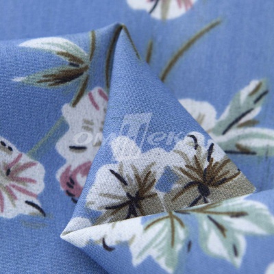 Плательная ткань "Фламенко" 12.1, 80 гр/м2, шир.150 см, принт растительный - купить в Брянске. Цена 241.49 руб.