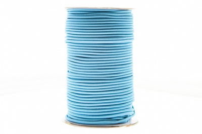 0370-1301-Шнур эластичный 3 мм, (уп.100+/-1м), цв.168 - голубой - купить в Брянске. Цена: 459.62 руб.