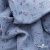 Ткань Муслин принт, 100% хлопок, 125 гр/м2, шир. 140 см, #2308 цв. 69 серо-голубой с цветком - купить в Брянске. Цена 413.11 руб.