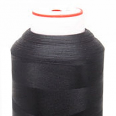 Нитки текстурированные некручёные, намот. 5 000 м, цвет чёрный - купить в Брянске. Цена: 70.43 руб.