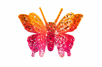 Бабочка декоративная пластиковая #10 - купить в Брянске. Цена: 7.09 руб.