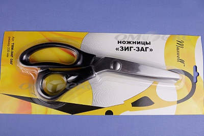 Ножницы ЗИГ-ЗАГ "MAXWELL" 230 мм - купить в Брянске. Цена: 1 041.25 руб.