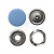 Кнопка рубашечная (закрытая) 9,5мм - эмаль, цв.182 - св.голубой - купить в Брянске. Цена: 5.74 руб.