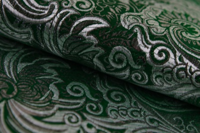 Ткань костюмная жаккард, 135 гр/м2, шир.150см, цвет зелёный№4 - купить в Брянске. Цена 441.94 руб.