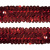 Тесьма с пайетками 3, шир. 30 мм/уп. 25+/-1 м, цвет красный - купить в Брянске. Цена: 1 087.39 руб.